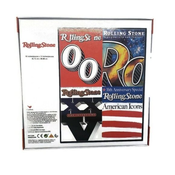 Cardinal Jigsaw Puzzle Iconic Rolling Stone Anniversary Covers 300 Pieces 18x24" - Picture 3 of 3